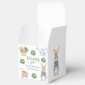 Waterverf Peter Rabbit Veggie Garden Baby shower Bedankdoosjes (Geopend)