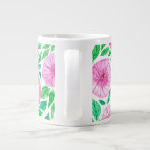 Waterverf petunia tuin jumbo mok (Achterkant)