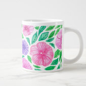 Waterverf petunia tuin jumbo mok (Rechts)