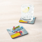 Waterverf Phoenix Motel Bier Onderzetter (Rechterzijde)
