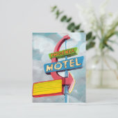 Waterverf Phoenix Motel Briefkaart (Staand voorkant)