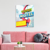 Waterverf Phoenix Motel Canvas Afdruk (Insitu (Woonkamer))