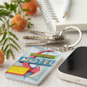 Waterverf Phoenix Motel Sleutelhanger (Voorkant Rechts)