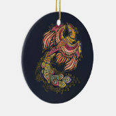 Waterverf Phoenix vogel Keramisch Ornament (Rechts)