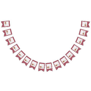 Waterverf Pie Kids Verjaardag Vlaggetjes