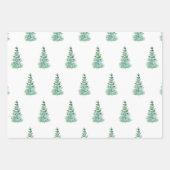 Waterverf Pijn Tree Patronen Inpakpapier Vel (Voorkant 3)