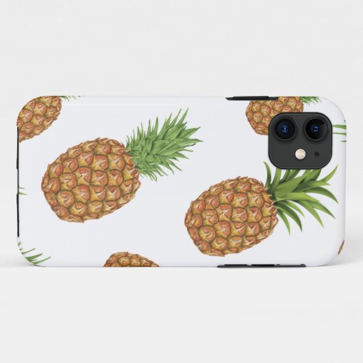 Waterverf pijnappelpatroon 1 Case-Mate iPhone case (Achterkant (horizontaal))