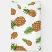 Waterverf pijnappelpatroon 1 spandoek (Verticaal)