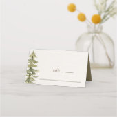 Waterverf Pijnbomen Bijbel Verse Bruiloft (Voorkant)