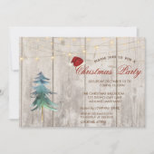Waterverf Pijnboom, lichte kerstfeestdag Kaart (Voorkant)