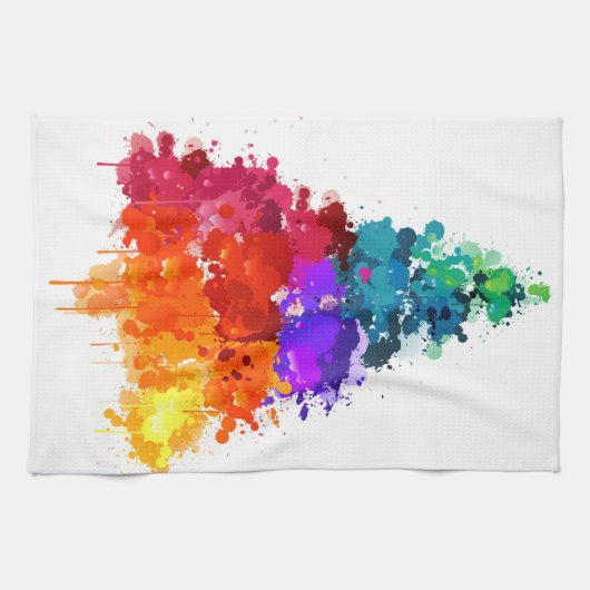 Waterverf Pijnboom Theedoek (Horizontaal)