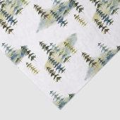 Waterverf Pijnboombos Tissuepapier (Detail)