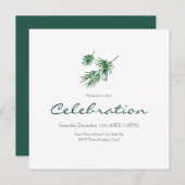 Waterverf Pijnnaalden Uitnodiging (Voorkant / Achterkant)