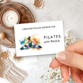 Waterverf Pilates Instructor Visitekaartje