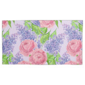 Waterverf pinda's en liezen kussensloop (Voorkant-Links)