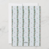 Waterverf Pine Border Multi Foto Kerst Kaart (Achterkant)