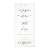 Waterverf Pine Boughs Winter Wedding Programma (Achterkant)