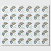 Waterverf Pine Cones kerstboomvakantie Cadeaupapier (Vlak)