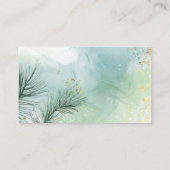 Waterverf Pine Floral Visitekaartje (Achterkant)