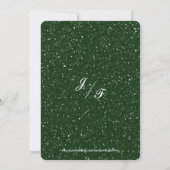Waterverf PINE Green Modern Wedding 2 Kaart (Achterkant)