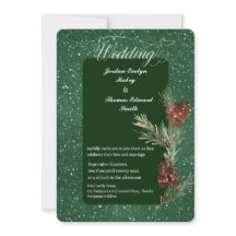 Waterverf PINE Green Modern Wedding 2