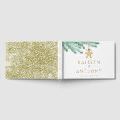 Waterverf Pine koopt kerstbruiloft Gastenboek (Volledig)