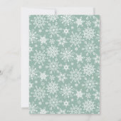 Waterverf Pine Tree Chic-kerstfeestdag Kaart (Achterkant)