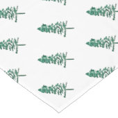 Waterverf Pine Tree Christmas Korte Tafelloper (Hoek)