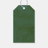 Waterverf Pine Tree Forest Wedding Save the Date Cadeaulabel (Achterkant)