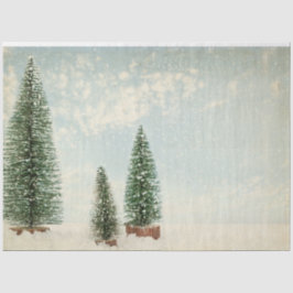  Waterverf Pine Tree Kerstmis Tissuepapier