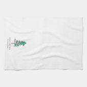 Waterverf Pine Tree Modern Christmas Theedoek (Horizontaal)