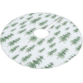 Waterverf Pine Tree Patroon Kerstboom Rok (Gekanteld)