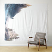 Waterverf Pine Trees Mountain, Landscape Wandkleed (In Situ (horizontaal))