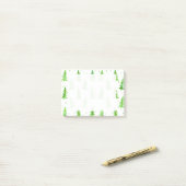 Waterverf Pine Trees Post-it® Notes (Op bureau)