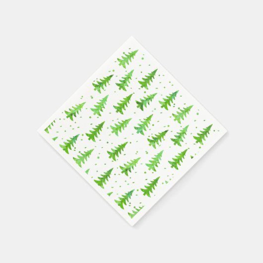 Waterverf Pine Trees Servetten (Hoek)