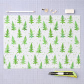 Waterverf Pine Trees Tissuepapier (Craft)