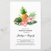 Waterverf Pineapple Tropical Wedding Shower (Voorkant)