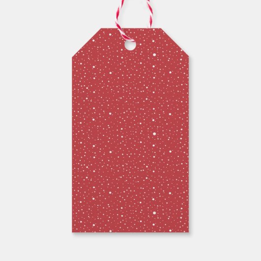 Waterverf Pinguïn met kerstfeestdag Cadeaulabel (Achterkant)