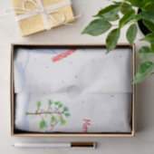 Waterverf pinguïn met valslicht tissuepapier (Geschenk)