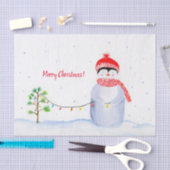 Waterverf pinguïn met valslicht tissuepapier (Craft)