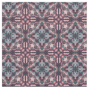 Waterverf Pink Azulejo Spaanse Tegel Stof