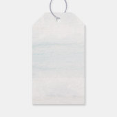 Waterverf Pink Bow baby shower dank u Cadeaulabel (Achterkant)