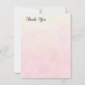 Waterverf Pink en Blush Peonies lente zomer Notitiekaartje (Achterkant)