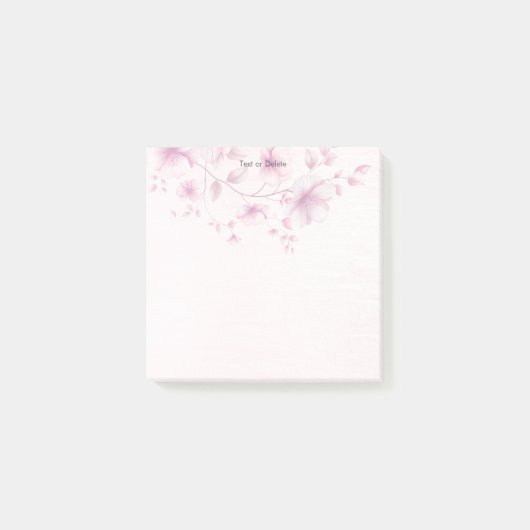 Waterverf Pink Flowers Post het Notities Post-it® Notes (Voorkant)
