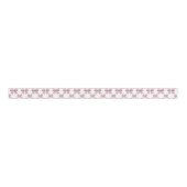 Waterverf Pink Gingham Bow Grosgrain Lint (Voorkant)