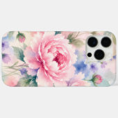 Waterverf Pioen Bloem Case-Mate iPhone Case (Achterkant (horizontaal))