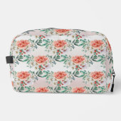 Waterverf pioen bloem toilettas toilettasje (Voorkant)