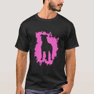 Waterverf Pitbull Schattige Pitbull Art Lover Gift T-shirt