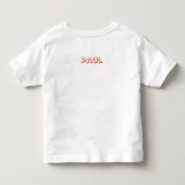 Waterverf pizza gepersonaliseerd kinder shirts (Achterkant)