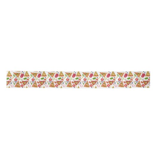 Waterverf Pizza Slices Pattern Lint (Voorkant)